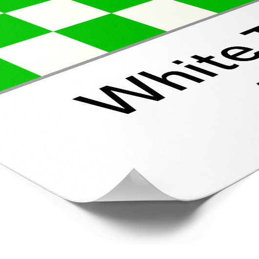 Schachdiagramm-Poster Poster (Ecke)