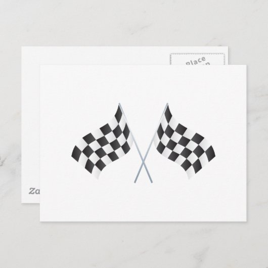 Schachfahnen Postkarte (Vorne/Hinten)