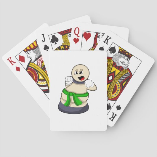 Schachfigur Bauer beim Schach Spielkarten (Rückseite)