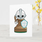Schachfigur Bauer Schach Karte (Gelbe Blume)
