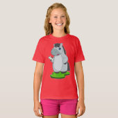 Schachfigur Pferd Springer T-Shirt (Vorne ganz)