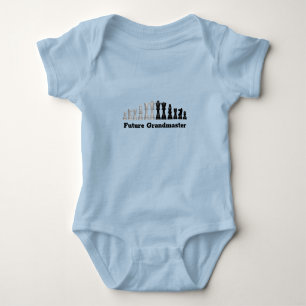 Schachfiguren Design Baby Bodysuit Strampler