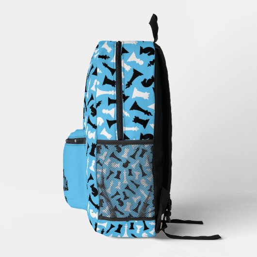 Schachfiguren Design Back Pack Bedruckter Rucksack (Rechts)