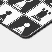 Schachfiguren Design-Schreibtisch Mat Schreibtischunterlage (Ecke)
