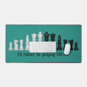 Schachfiguren Design-Schreibtisch Mat Schreibtischunterlage (Tastatur & Maus)