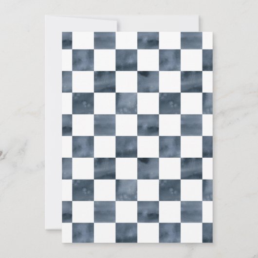 Schachfiguren Game Night Kindergeburtstag Party Einladung (Rückseite)