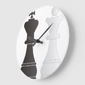 Schachfiguren Große Wanduhr (Winkel)