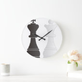 Schachfiguren Große Wanduhr (Zuhause)
