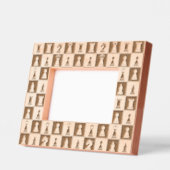 Schachfiguren in Bildrahmen Geätzte Rahmen (Links)