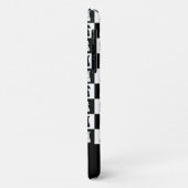 Schachfiguren Muster Schwarz & Weiß Name Case-Mate iPhone Hülle (Hinten/Links)