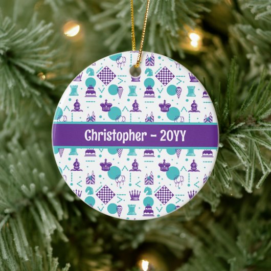 Schachfiguren - Party Art Patches Keramik Ornament (Baum)