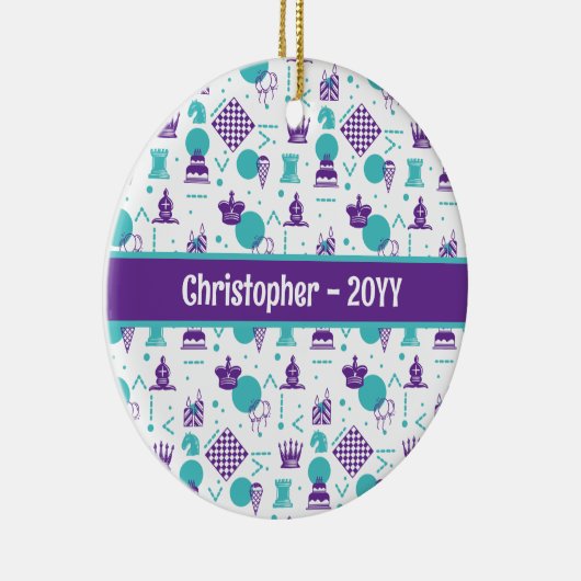 Schachfiguren - Party Art Patches Keramik Ornament (Rechts)