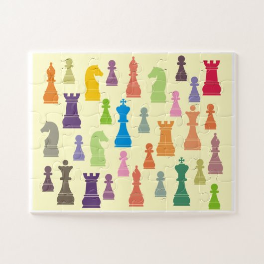 Schachfiguren Puzzle (Horizontal)