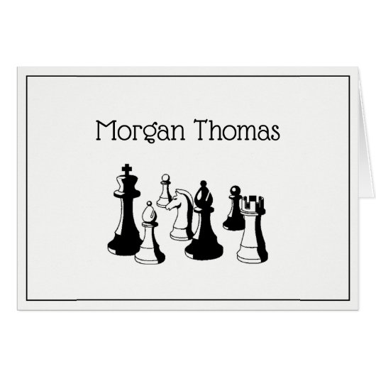 Schachfiguren Vintag Art #2 (Vorderseite (Horizontal))