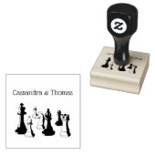 Schachfiguren Vintag Art #2 Gummistempel (Stempel)
