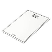 Schachfiguren Vintag Art #2 Notizblock (angewinkelt)