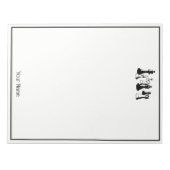 Schachfiguren Vintag Art #2 Notizblock (Vorderseite)