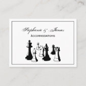 Schachfiguren Vintag Art #2 Visitenkarte (Vorderseite)