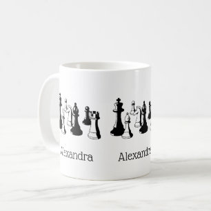 Schachfiguren Vintage-Kunst #2 Kaffeetasse