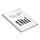 Schachfiguren Vintage Kunst Notizblock (Rechte Seite)