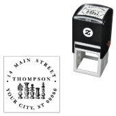 Schachfiguren Vintage Kunst Permastempel (Beispiel)