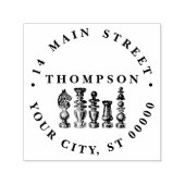 Schachfiguren Vintage Kunst Permastempel (Design)