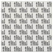 Schachfiguren Vintage Kunst Stoff (Muster)