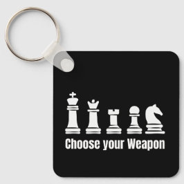 Schachfiguren wählen Sie Ihre Waffe raok BischofsR Schlüsselanhänger