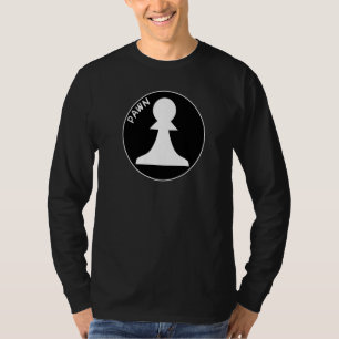 Schachfiguren Weißes Schach Pawn Weißer Schachkuch T-Shirt