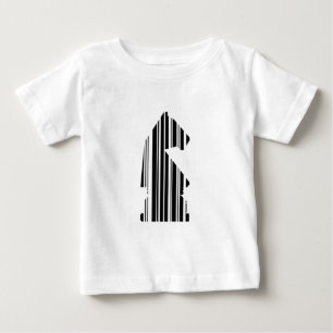Schachfigurenmusterdesign SPRINGER BARCODE Baby T-shirt