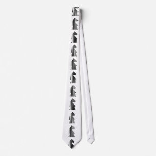 Schachfigurenmusterdesign SPRINGER BARCODE Krawatte