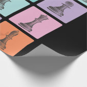 Schachgeschenk| I Wirklich Liebe der Schachstücke Geschenkpapier (Ecke)