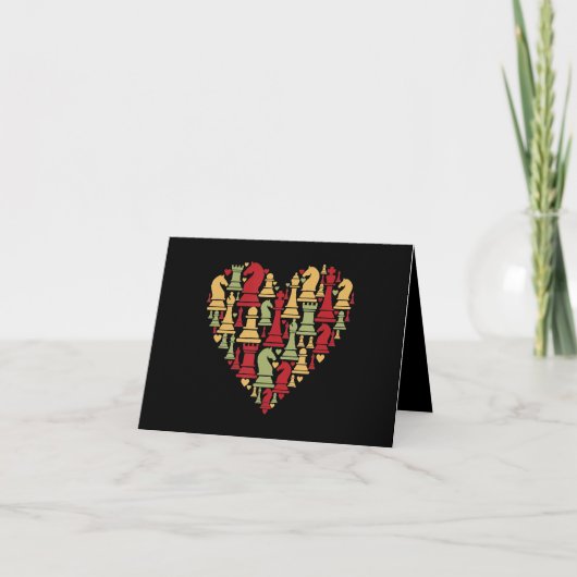 Schachgeschenk | I Wirklich Liebe Schach Dankeskarte (Vorderseite)