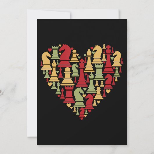Schachgeschenk | I Wirklich Liebe Schach Einladung (Vorderseite)