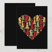 Schachgeschenk | I Wirklich Liebe Schach Einladung (Vorne/Hinten)