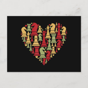 Schachgeschenk I Wirklich Liebe Schach Einladungspostkarte