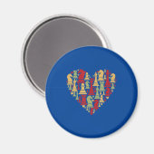 Schachgeschenk | I Wirklich Liebe Schach Magnet (Vorderseite/Rückseite)