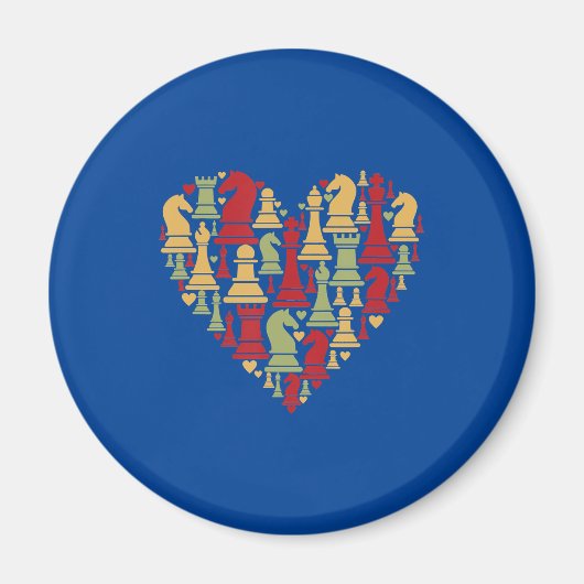 Schachgeschenk | I Wirklich Liebe Schach Magnet (Vorne)