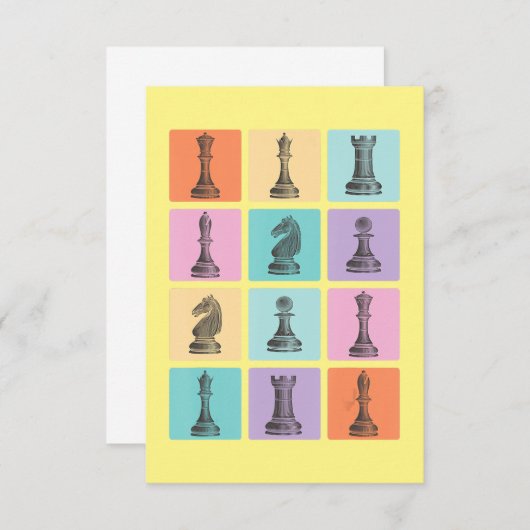 Schachgeschenk | Ich Liebe wirklich die Schachpart Dankeskarte (Vorne/Hinten)