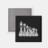 Schachgeschenk | Ich Liebe wirklich die Schachpart Magnet (Vorderseite/Rückseite)