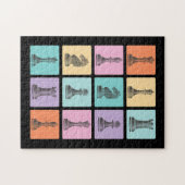 Schachgeschenk | Ich Liebe wirklich die Schachpart Puzzle (Horizontal)