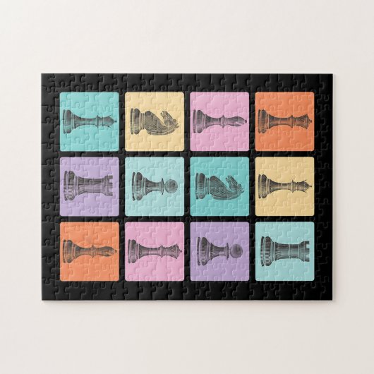 Schachgeschenk | Ich Liebe wirklich die Schachpart Puzzle (Horizontal)