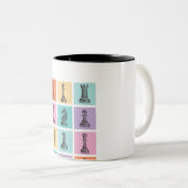 Schachgeschenk | Ich Liebe wirklich die Schachpart Zweifarbige Tasse (VorderseiteRechts)