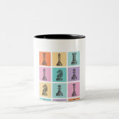 Schachgeschenk | Ich Liebe wirklich die Schachpart Zweifarbige Tasse (Mittel)