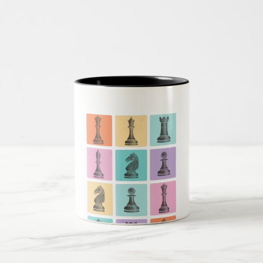 Schachgeschenk | Ich Liebe wirklich die Schachpart Zweifarbige Tasse (Mittel)