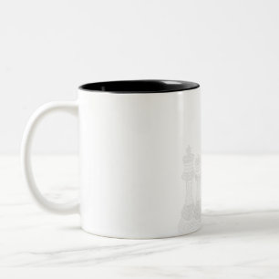 Schachgeschenk   Ich Liebe wirklich die Schachpart Zweifarbige Tasse