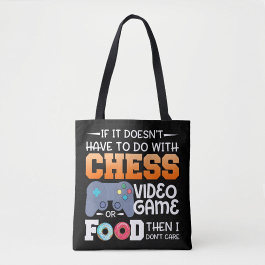 Schachgeschenk | Schach-Videospiel oder Food-Desig Tasche (Vorderseite)