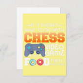 Schachgeschenk| Schachspiel - oder Lebensmitteldes Dankeskarte (Vorne/Hinten)