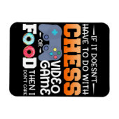 Schachgeschenk | Schachspiel- oder Lebensmitteldes Magnet (Horizontal)