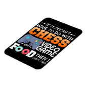 Schachgeschenk | Schachspiel- oder Lebensmitteldes Magnet (Linke Seite)